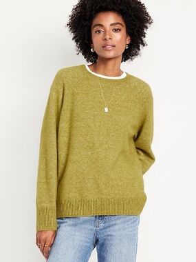 Old Navy Olive Green Crewneck Sweater